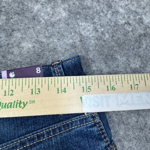Gloria Vanderbilt Jeans Womens Size 8 Capri Denim Distressed Amanda Skimmer NEW - Picture 12 of 15